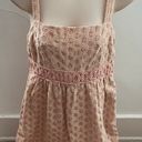 Juicy Couture Pale Pink Crochet Detailing A-line 100% Cotton Lined Mini Dress, size 0 Photo 1