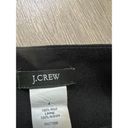 J.Crew  womens 100% wool mini skirt black lined pencil straight sz 4 Photo 3