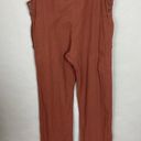 Overalls Slouchy Kaya Wear Relaxed Fit Brown Women Sz Medium Rolled Cuff Cotton Photo 5