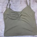 American Eagle Outfitters Adjustable Carmel Brown Tank With Scrunch Photo 0