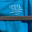 Time & Tru  Blue Tank Top Photo 3