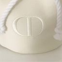 Christian Dior CD  Canvas Drawstring Cinched Beauty Pouch Round Photo 1