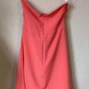 by the way. Revolve Jenny Tube Front Tie Textured Coral Mini Dress small Photo 4