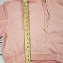 Nordstrom  Womens Size Medium Cropped Pink Pudding Hoodie Photo 5