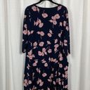 J.Jill  Blue&Pink Floral Pocket Front Shift Dress Sz.L Photo 7