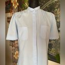 Levi's VTG Levi’s Button Up Collared Blouse! Baby Blue! M/L. Poly Blend. Photo 1