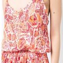 Poupette St. Barth NWT  Laurie Beaded Abstract Mini Dress in Pink Mistral Medium Photo 2