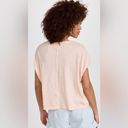 Free People NEW! We The  You Rock Tee PALE PINK Short Sleeve SMALL Boxy Cropped Photo 11