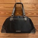 Burberry Authentic Vintage  Black Nylon Leather Bowling Boston Satchel Shoulder Photo 0