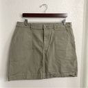 Patagonia  Women’s Skirt Green Gray Short A Line Cotton Pockets Size 16 Photo 0