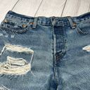 Levi's  Wedgie Short High Rise Medium Wash Distressed Cut Off Denim Shorts Sz 30 Photo 3