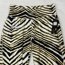 Majestic Zubaz NFL Los Angeles Chargers Navy Yellow Striped  Yoga Pants Womens L Photo 1