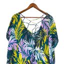 Beach Club Palisades  Tropical‎ Swim Cover Up Bamboo Semi-Sheer Textured XL/XXL Photo 7