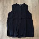 Vince  black silk sleeveless high neck shell blouse tank top Photo 0