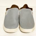 Olukai  Women's Size 11 Pehuea Loafers Pale Grey Slip on Shoe Photo 1