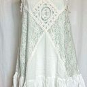 Oddi  Size L Ivory Mint Ruffle Lace Love shack Swing Dress Layered Ruffle Hem Photo 0