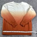 Madewell  Dip Dye Ombré Orange Athleisure Lounge Sweatshirt Fall Jumper Size S Photo 6