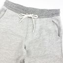 Sundry  Striped Ankle Flare Sweatpants Lounge Raw Hem: Heathered Grey/White Photo 6