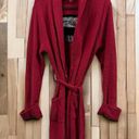 Betsey Johnson  Red Robe with Tie Belt and Pockets  WINK WINK Women’s Medium Photo 1