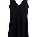 The Row  A Deep V Neck Sleeveless Black Mini Cocktail Dress Photo 4