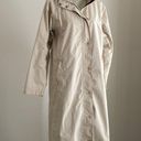 L.L.Bean  Full Length Long Hooded Khaki Trench Raincoat Size S Photo 1