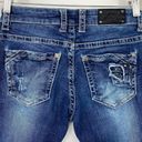 Buckle Black Fit No. 67 Straight Leg Superior Stretch Jeans Distressed Womens 26 Blue Size 2 Photo 4