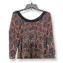 Tracy Reese Plenty  Womens Tunic Top Multicolor Floral Long Sleeve Petites P Photo 1