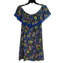 Westport  Floral Tassel Off Shoulder Mini Dress Size XL Photo 1