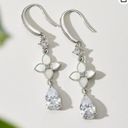 NWT Wedding Earrings for Brides, Bridesmaids, Cubic Zirconia Bridal Photo 1