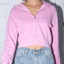 Brandy Melville Light Pink Cropped Hoodie Photo 0