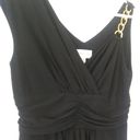 Ronni Nicole black dress gold chain detail Size 8 Photo 7