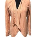 BCBG Maxazria Peach Blush Abree Relaxed Draped Open Front Jacket Blazer Photo 0