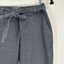 Banana Republic  Women's Chambray Avery Tie Waist Ankle Pants Dark Blue Size 2 Photo 12