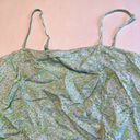 BP  Women Crop Top Blue‎ Green Elastic Back Floral Adjustable straps Size Medium Photo 6