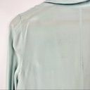 Nordstrom  Trouve Blue Silk Long Sleeve Button Down M Photo 2