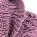 Nine West  Chunky Knit Sweater large Purple 100% cotton  cable knit Photo 2