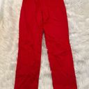 Old Navy  High-Waisted Twill Super Skinny Ankle Pants Red Photo 2