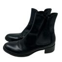 Jil Sander  Black Leather Elastic Side Chelsea Boots Size 38.5 US 7.5 Photo 4