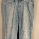 Paige  Jimmy Jimmy Skinny in Naomi Embellished Crystal Boyfriend Jeans Size 28 Photo 3