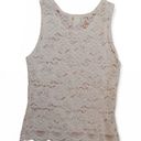 Victoria's Secret Vintage  lingerie white lace tank top sheer mesh gold label Photo 7