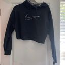 Nike Black Cropped Hoodie Photo 0