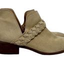 Kaanas  Leather Braided Strap Boho Western Ankle Booties Tan Womens Size 10 Photo 2