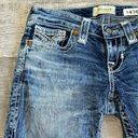 Big star Liv Bootcut Blue Jeans Womens 24 (27.5X32) Low Rise Acid Wash Photo 3