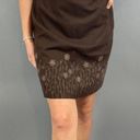 J.Jill  Retro Wool Skirt With Embroidered Flowers Photo 0