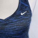 Nike  Dri Fit Blue & Black Athletic Exercise Running Razorback Tank XS Photo 4