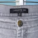 Lafayette 148  Straight Leg Light Grey Jeans Size 10 Photo 1