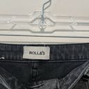 Rolla's  High Rise Eastcoast Crop Flare Washed Black Jeans Size 28 Photo 3