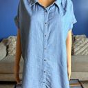 Caslon  Denim Blue Button Down Shirt Photo 0