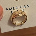 American Eagle NWT  AEO Vintage Heart Ring - gold tone Photo 2