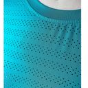 Zyia ZIYA Activewear Teal Green Mesh Long Sleeve Ventilated Fitness Top Ladies LARGE Photo 1